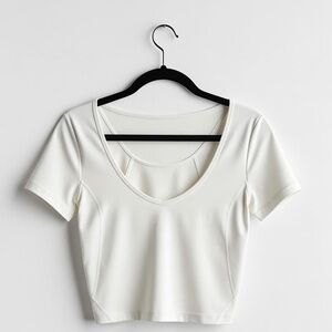 Lululemon Athletica White Crop Top